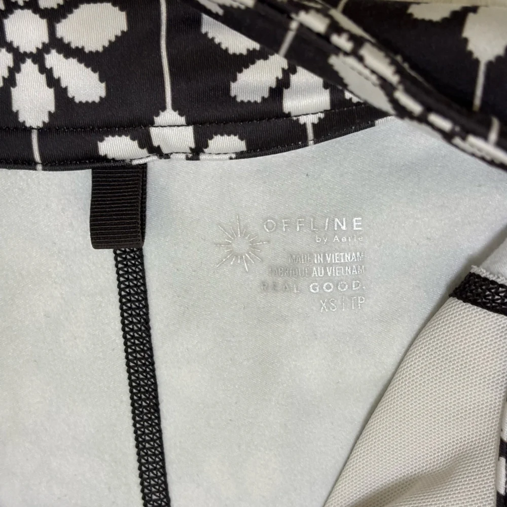 Offline Aerie Warmup high waisted pocket legging & quarter zip matching set, XS